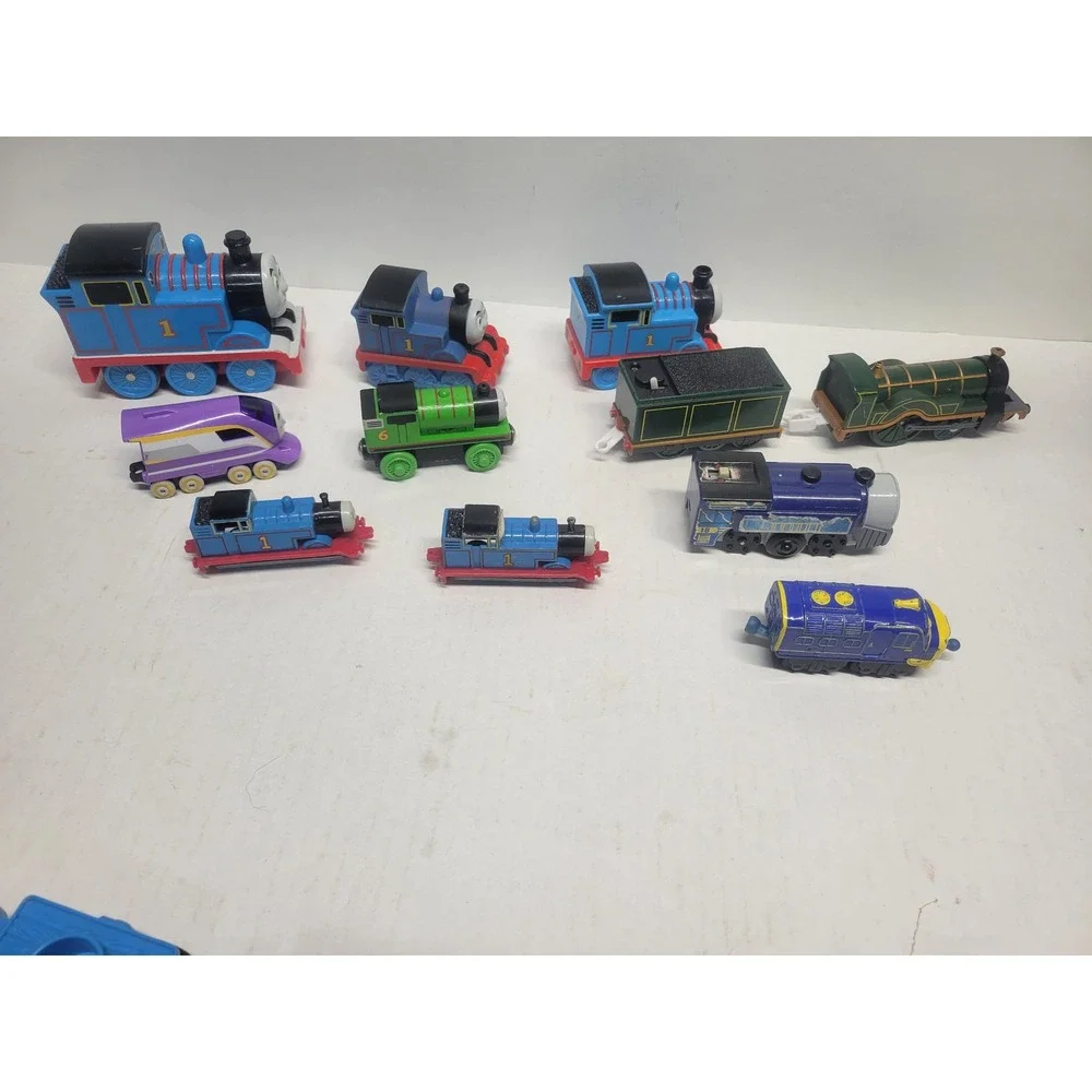 Thomas‎ & Friends Chuggington Train Lot 10pc Wood Diecast Plastic Mixed Engines